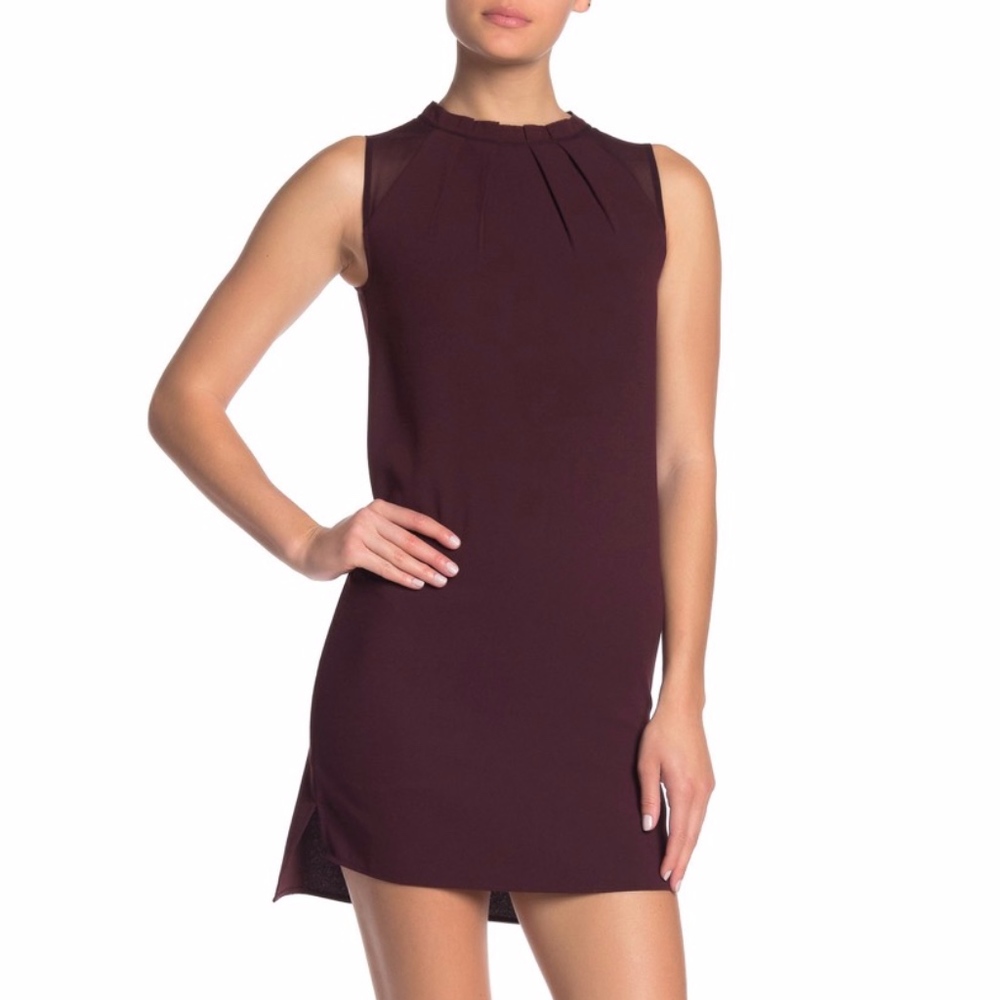 ALL SAINTS Jay Mini Dress in Bordeaux Red NWT
